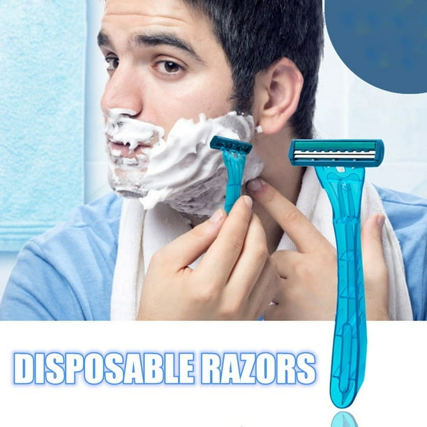 20X Small Mens Two Blade Disposable Razors Throw Away Face Wet Dry