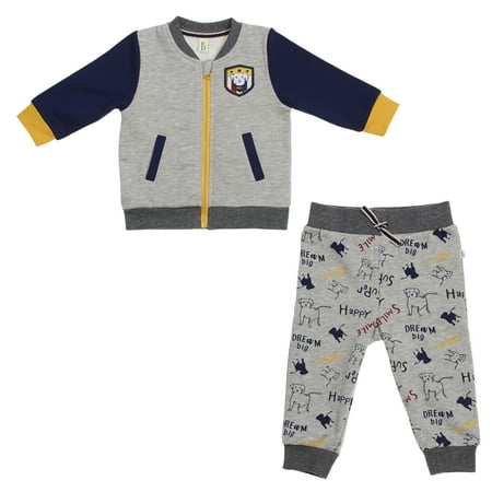 ED Ellen DeGeneres Baby 2 Piece Dog Jog Set (Boys & (Best Toddler Clothes Brands)