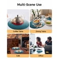 thumbnail image 2 of 13 Inch Round Placemats Set of 4, Blue Ombre Non Slip Heat Insulation PP Table Mats, Contemporary Gradient Abstract Art Washable Place Mats for Kitchen Dining Party Table Decor, 2 of 7