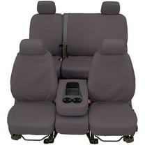 Covercraft SeatSaver Custom First Row Seat Cover: Grey, Polycotton, Bucket Seats, 2 Pk