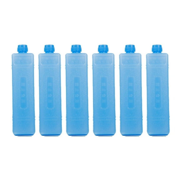 Paquetes de 6 bloques de hielo, bloques de hielo, versátiles, portátiles, para congeladores de viaje 16 cm x 4 cm