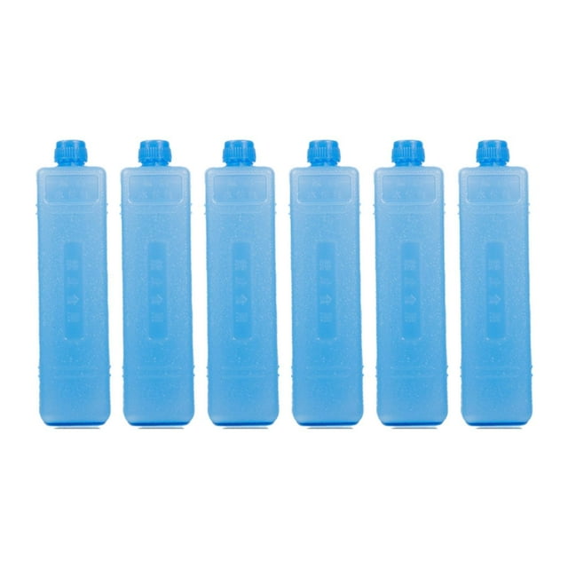 6 bloques de hielo reutilizables y multifuncionales para enfriar el congelador. 16 cm x 4 cm