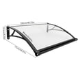 thumbnail image 2 of Front Doors/Windows Overhang Awning for Sun Shutter, Patio Awning Canopy 187.39lbs Window Door Awning Canopy, 2 of 19