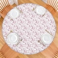 thumbnail image 2 of White Cartoon Unicorn Cloud Pattern Round Fitted Tablecloth with Elastic Edge,Dining Table Cover Waterproof,Outdoor Round Tablecloth for Camping,Dining,Indoor and Outdoor, 2 of 7