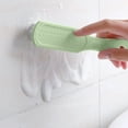 thumbnail image 5 of Beautynvta Plastic Cleaning Brush, Scrub Brush with Handle for Kitchen and Bathroom Household Use, Hangable Brush for Cleaning Dishes, Tiles, Corners and Floors, Green, 5 of 6