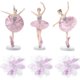 thumbnail image 1 of 1 Set 6 Pcs Beautiful Cake Decorations Elegant Ballerina Adornment Set, 1 of 4