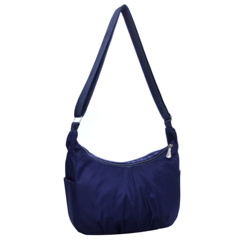 Oichy Women Handbag Waterproof Nylon Top-Handle Crossbody Bag Multi Pockets Shoulder Bag Black