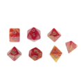thumbnail image 1 of Juego de 7 Dados Poliédricos Sunnimix D4 D6 D8 D10 D12 D20 Rojo Amarillo, 1 of 8