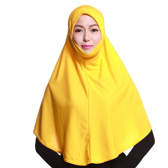 DondPO Women's Muslin Hijab Head Scarf Sports Hijab Stretchy Head Scarf For Women Plain Under Scarf Hijab Caps Chiffon Hijab Hijab Cap For Women Undercap Hijab Gold