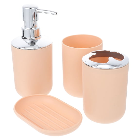 Phenofice Bathroom Accessories Set Beige Electroplated Finish 6.7x2.6in Stylish and Bath Hardware