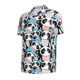 thumbnail image 4 of Wukai Panda Cute Hearts Men’s Polo Shirts,Quick-Dry Athletic Shirt,Classic Fit Shirts-, 4 of 8