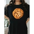 thumbnail image 1 of Women's Breathable T-Shirt with Unique Chocolate Chip Cookie Print - Comfort Fit, Casual Sporty Style, Round Neck Tee For Adult, Men, Women, Teen, Teenager, Adolescent, Youth, 1 of 7