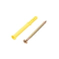 thumbnail image 3 of 6x60mm Expansion Pipe with Screws Plastic Yellow 30 Pack, 3 of 5