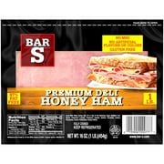 Bar S 97% Fat-Free Honey Premium Deli Ham, 16 Oz.