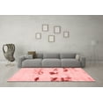 thumbnail image 3 of Ahgly Company Indoor Round Solid Red Modern Area Rugs, 4' Round, 3 of 4