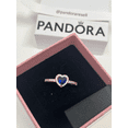 thumbnail image 2 of PANDORA Anillo de Corazón Elevado Azul Brillante, 2 of 5