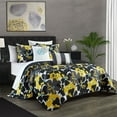 thumbnail image 6 of Aster 5 Piece Quilt Set Contemporary Floral Design Bedding, 6 of 6