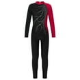 thumbnail image 2 of DPOIS Girls Long Sleeve Full Body Unitard Gymnastics Leotard Rhinestone Ballet Dance Jumpsuit, 2 of 4