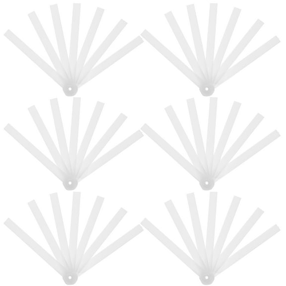 DIAEDGE 10pcs Handcraft Folding Fan DIY Frame Sturdy Folding Fan Plastic Frame Unfinished Fan Frame Material