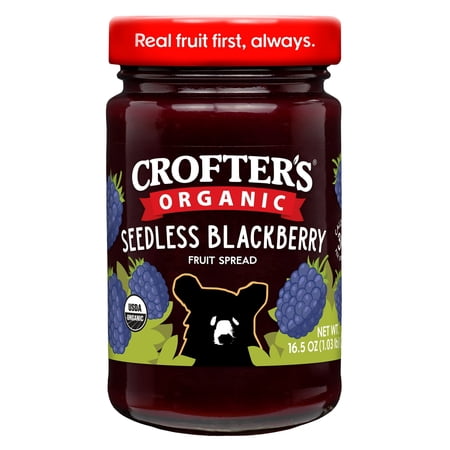 Crofter’s Organic Seedless Blackberry Premium Fruit Spread, 16.5 oz