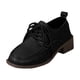 thumbnail image 2 of Xucatan Women's British Style Leather Loafers, Fashion Lace-Up Low Top Shoes with Mid Heel, Comfortable Casual & Dressy Oxfords for Women Gift, 2 of 7
