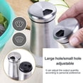 thumbnail image 5 of NUZYZ Salt Spice Shaker Dispenser Adjustable Pour Holes Stainless Steel Pepper Box Can, 5 of 8