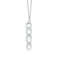 thumbnail image 2 of ANGARA Natural Bezel-Set Scattered Diamond Necklace in 14K White Gold for Women (Size-4.2mm| Color-H| Clarity-SI2) | April Birthstone, Anniversary, Jewelry Gift for Women | Natural Diamond Necklace, 2 of 7