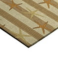 thumbnail image 4 of Addison Rugs Indoor/ Outdoor Surfside Starfish Stripes Washable Rug New Tan - 8' x 8', 4 of 5