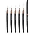 thumbnail image 2 of Nail Liner Brush Set M - Pens Liner Brushes Set 5Pcs Black Color Nail Tools for Long Lines Thin Drawing Liner Brush Gel Polish Painting Nail Design Sizes 5/8/12/20/25Mm, Nail Brush, Nail Brush,, 2 of 7