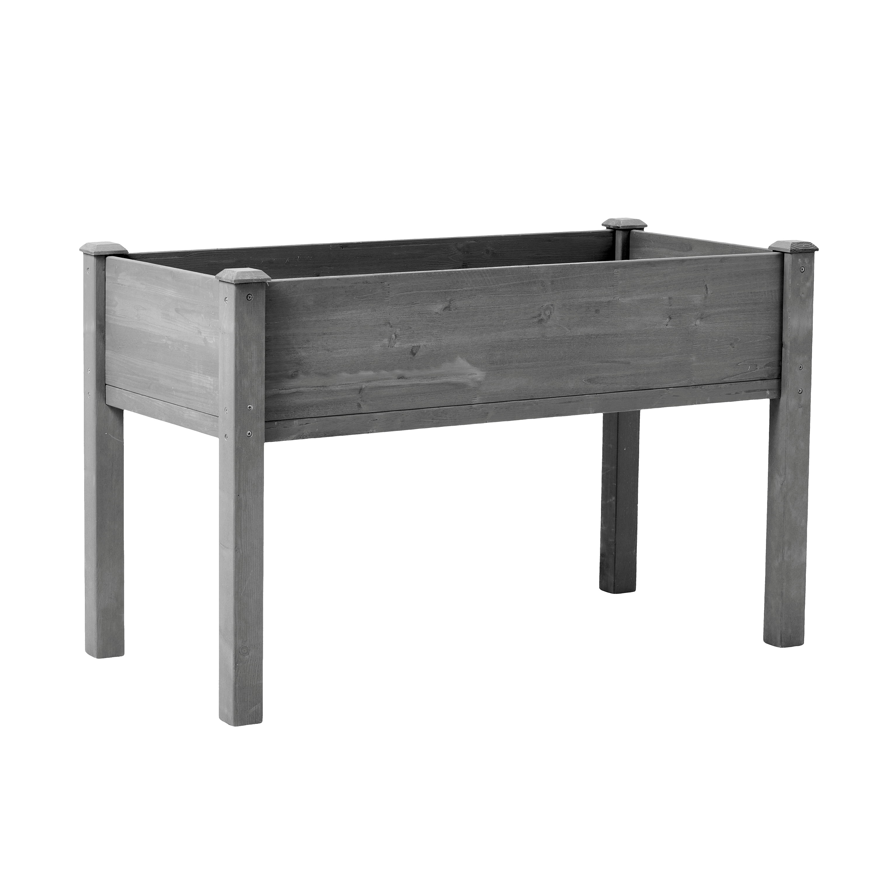 Raised Garden Bed with Legs, Elevated Wooden Planter Box for Outdoor Plants Flowers Fruits Vegetable Herb Growing 48x24x30"