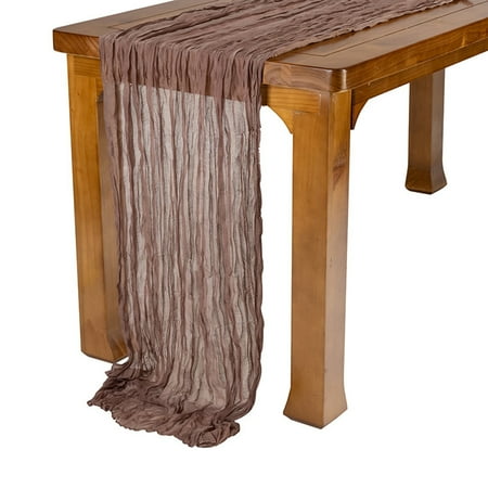 

Ximi Table Runner Soft Exquisite Reusable Beautifully Anti-Fade Decorative Lightweight Romantic Dinner Table Decoration Long Runner Home Use