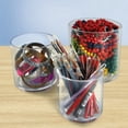 thumbnail image 4 of 4", 5", 6" Dia. Deluxe Clear Acrylic Cylinder Bin Set for Counter, 4 of 6