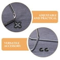 thumbnail image 3 of LNGOOR 8pcs Toilet Safety Rails Locking Clips for Assembly Toilet Safety Rails Toilet Safety Frame Raised Toilet Seat Toilet Frames, 3 of 8