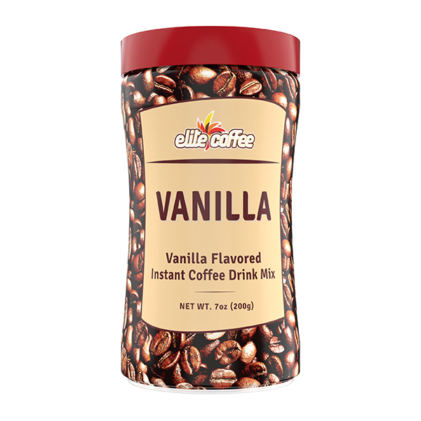 Elite Vanilla Medium Roast Instant Coffee, 7 Oz