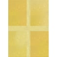 thumbnail image 1 of Ahgly Company Machine Washable Indoor Rectangle Transitional Bold Yellow Area Rugs, 2' x 5', 1 of 7