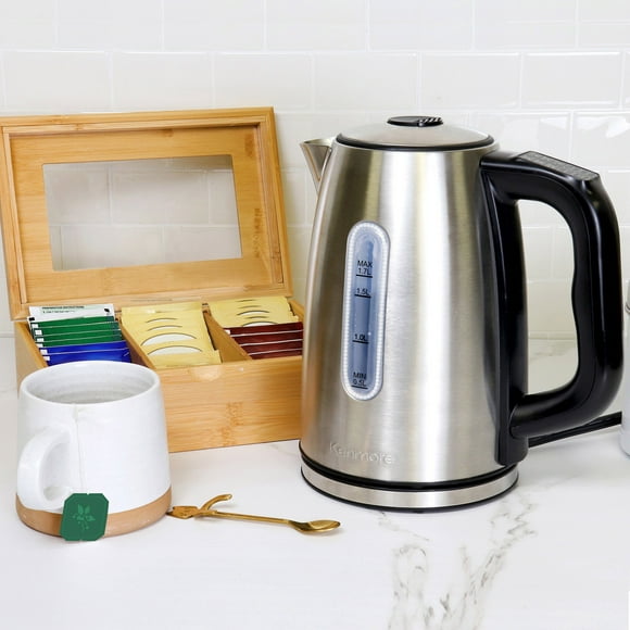 Kenmore Digital Cordless Electric Kettle, 1.7 L, Stainless Steel