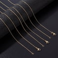 thumbnail image 4 of 6Pcs Rack Plating Brass Serpentine Chain Necklaces for Women Cadmium Free & Lead Free Long-Lasting Plated Real 18K Gold Plated 15.75 inch(40cm), 4 of 6