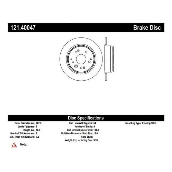 Disc Brake Rotor Fits select: 1999-2003 ACURA 3.2TL