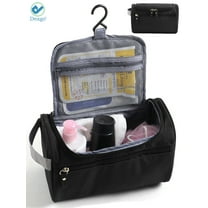 Deago Hanging Travel Toiletry Bag - Travel Toiletries Bath Bag, Bathroom Bag for Traveling - Shower Bags for Men and Women "Black"