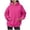 11-Hot Pink510, variant on SONXAHE Drop-Shoulder Hoodie for Women Soft Weekend Errands City Stroll Hooded Sweatshirt