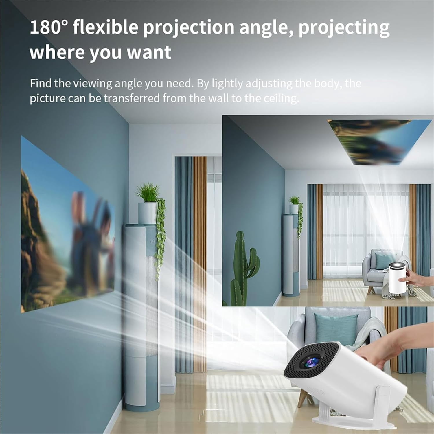 P30 Max Projector and Game With 2 Wireless Controllers, M300 Max Game Projector, Projector Video Games P30 Max, Smart Projector with Built in Apps and Games P30 Max, 4k Smart Plus Movie Projector