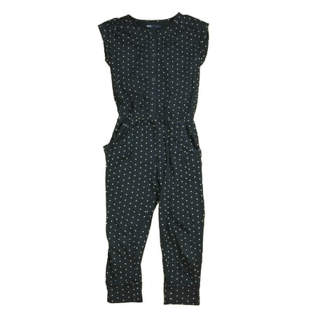 

Pre-owned Gap Girls Navy | White Polka Dots Romper size: 4-5T