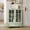 Green, variant on Leumius Minimalist White Buffet Cabinet with Double Glass Doors and Drawer, Modern Wooden Storage Sideboard Cupboard for Living room Dining Room Hallway Entryway