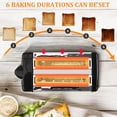 thumbnail image 4 of Wekvgz 2Pcs 2 Slice Toaster Compact 2 Slots Toaster with 6 Browning Levels and Pause Button Stainless Steel Breakfast Toaster Multifunction Toaster for Toast Crumpets Small Breads, 4 of 10