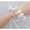 Sky-blue, variant on WEUVEB Stylish Floral Wristlet Bracelet for Bridesmaids, Wedding Jewelry Accessory, Ideal for Special Events and Decorative Wear