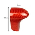 thumbnail image 5 of NS Shift Knob Cover Shell Protect Carbon Fiber RED for Audi A4 A5 Q5 Q7 A6 A7 S6 S7, 5 of 5