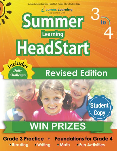 Pre-Owned Lumos Summer Learning HeadStart - Grade 3 to 4, Student Copy: Bridge to Success with Common Core Aligned Resources and Workbooks Paperback