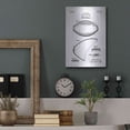 thumbnail image 7 of Luxe Metal Art 'Football Blueprint Patent White' Metal Wall Art, 12"x16", 7 of 7
