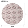 thumbnail image 6 of Light Pink Christmas Gnome Pattern Round Tablecloth 60"x60",Wrinkle Wipeable Table Cloth for Kitchen Dining Room Picnic Patio Party, 6 of 6
