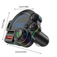 thumbnail image 3 of Tgbvmt Bluetooth Transmitter Wireless Radio Adapter Car Kit, PD 20W QC 18W Fast Charging USB Car Charger Bluetooth V5.0 with Noise-Cancelling Hands-Free Calling HiFi Sound for Car Vehicle Road Trip, 3 of 9